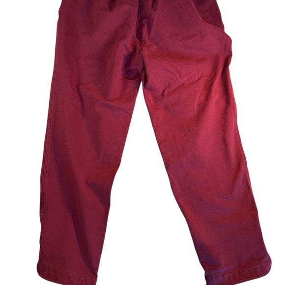 Quacker Factory Jeans burgundy rhinestone heart on pocket rhinestone grommets - Picture 4 of 10